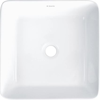 Deante CDJ_6U3S - Opzetwastafel JASMIN 34,5x34,5 cm keramiek/wit