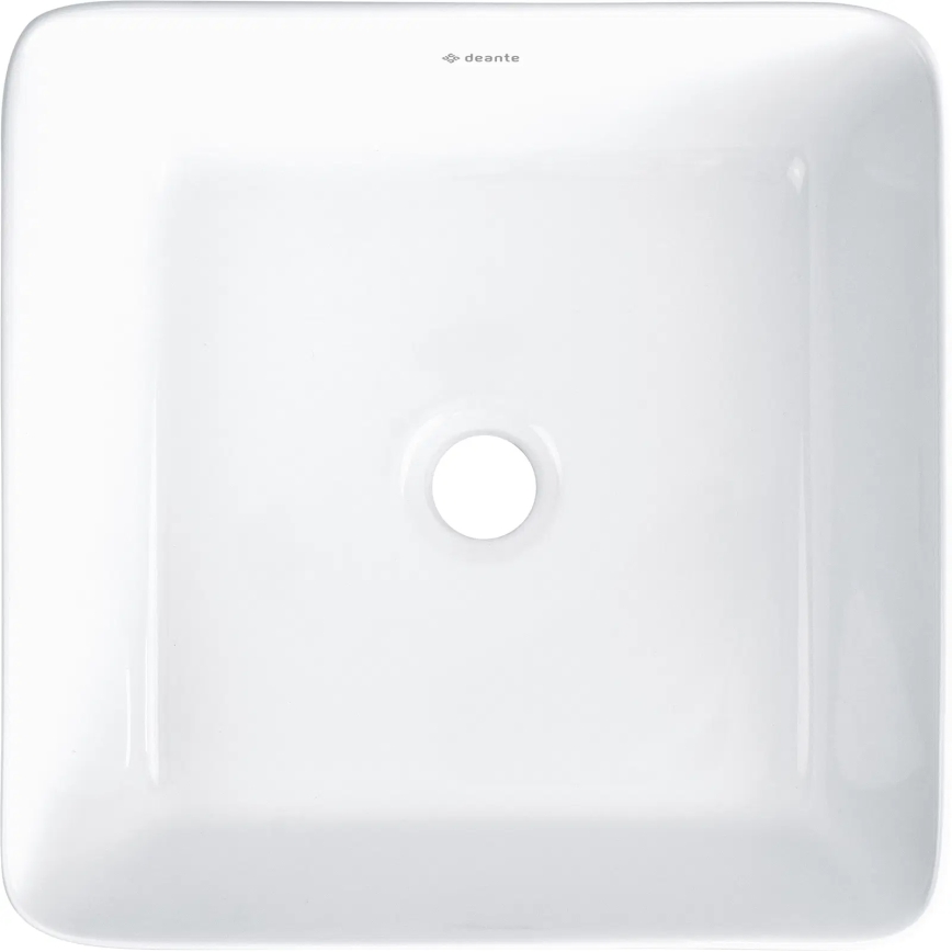 Deante CDJ_6U3S - Opzetwastafel JASMIN 34,5x34,5 cm keramiek/wit
