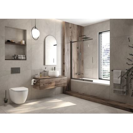 Deante CGRD6ZPW - Wandtoilet met toiletbril SoftClose ROUND keramiek/wit