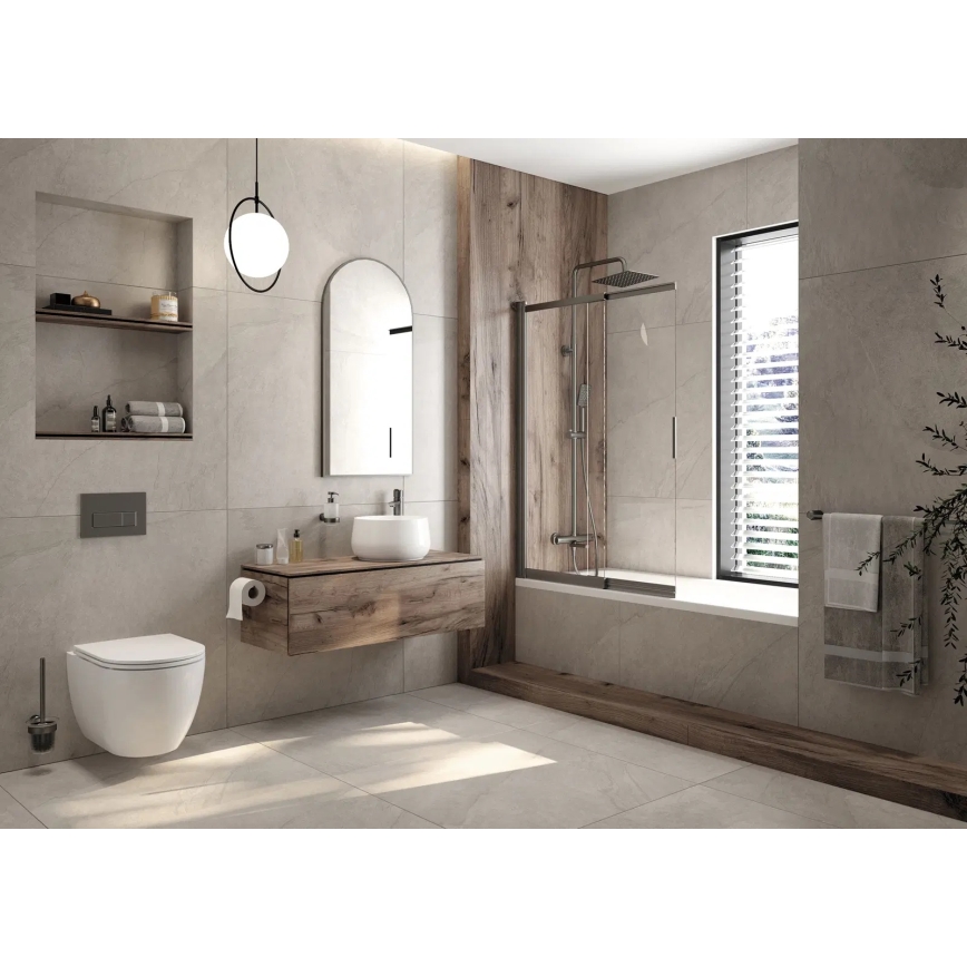 Deante CGRD6ZPW - Wandtoilet met toiletbril SoftClose ROUND keramiek/wit