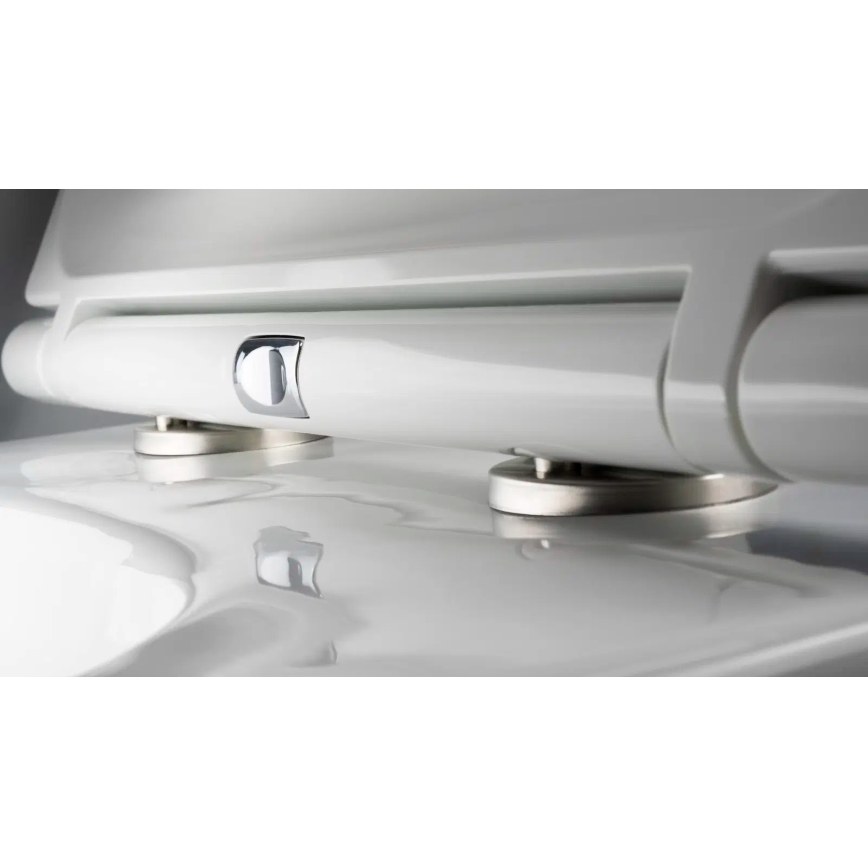 Deante CGRD6ZPW - Wandtoilet met toiletbril SoftClose ROUND keramiek/wit