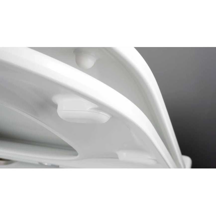 Deante CGRD6ZPW - Wandtoilet met toiletbril SoftClose ROUND keramiek/wit