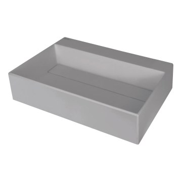 Deante CQR_SU6M - Opbouwwastafel CORREO 40x60 cm graniet/metaalgrijs