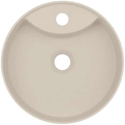 Deante CQS_5U4B - Aanrecht wastafel met een kraangat SILIA diameter 36 cm graniet/beige