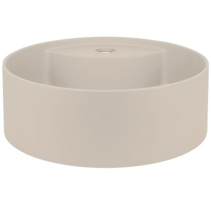 Deante CQS_5U4B - Aanrecht wastafel met een kraangat SILIA diameter 36 cm graniet/beige
