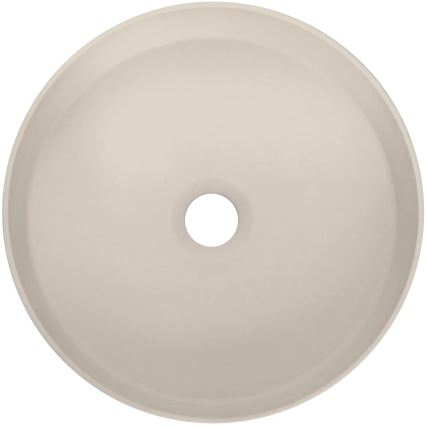 Deante CQS_5U4S - Aanrecht wastafel SILIA diameter 36 cm graniet/beige