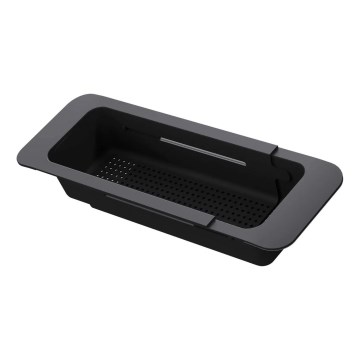 Deante ZZB_N00L - Uittrekbaar mandje voor de spoelbak 57,4x13,4 cm zwart