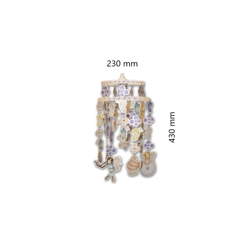 Decofun 70-114 - Kinderlampenkap voor kinderkroonluchter HEIRLOOM E27 430x230 mm