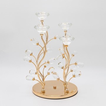 Decoratief kandelaar 20x34 cm goud