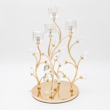 Decoratief kandelaar 20x36 cm goud