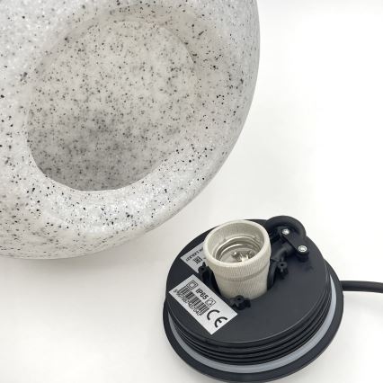 Decoratieve buitenlamp LUMISTONE 1xE27/15W/230V IP65 Ø 28 cm