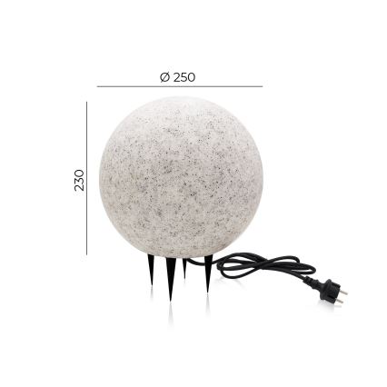 Decoratieve Lamp voor Buiten GARDEN BALL 1xE27/40W/230V IP65 d. 25 cm
