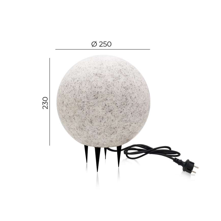 Decoratieve Lamp voor Buiten GARDEN BALL 1xE27/40W/230V IP65 d. 25 cm
