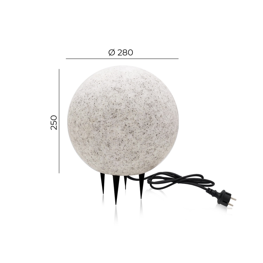 Decoratieve Lamp voor Buiten GARDEN BALL 1xE27/40W/230V IP65 d. 28 cm