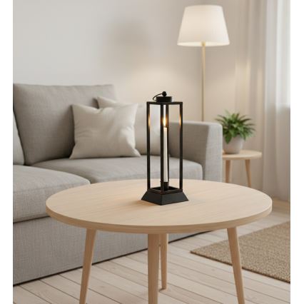 Decoratieve lantaarn HALL 34 cm zwart