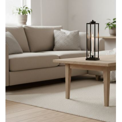 Decoratieve lantaarn HALL 34 cm zwart