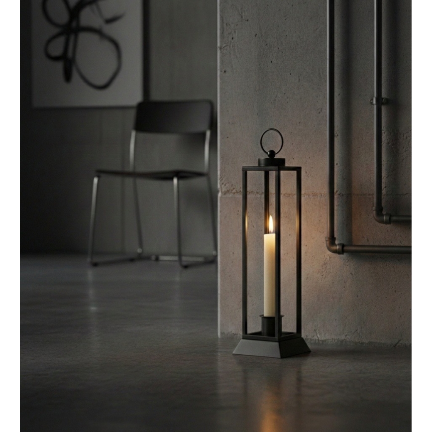 Decoratieve lantaarn HALL 45,5 cm zwart