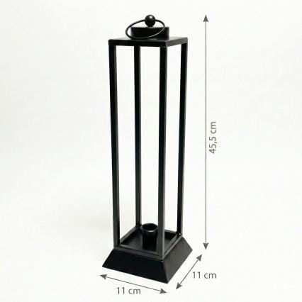 Decoratieve lantaarn HALL 45,5 cm zwart