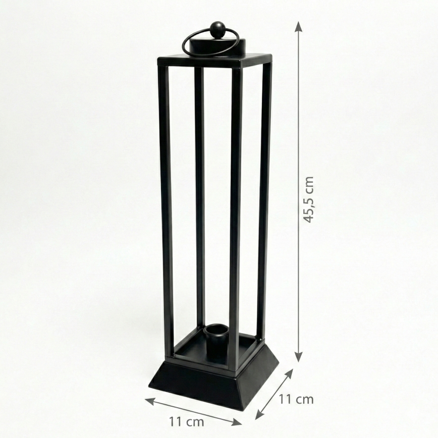 Decoratieve lantaarn HALL 45,5 cm zwart