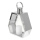 Decoratieve lantaarn PALACE 34 cm glanzend chroom