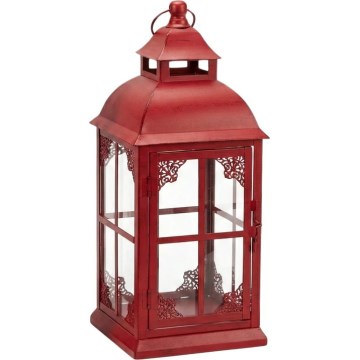 Decoratieve lantaarn REDY 30,5 cm rood