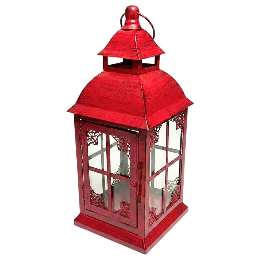 Decoratieve lantaarn REDY 30,5 cm rood