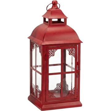 Decoratieve lantaarn REDY 42 cm rood