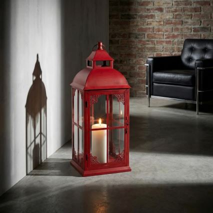 Decoratieve lantaarn REDY 56 cm rood