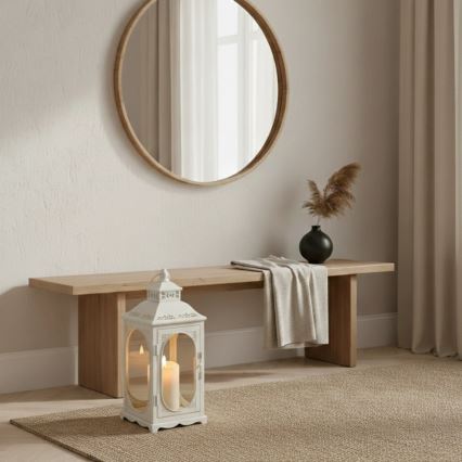 Decoratieve lantaarn ROSEHILL 27,5 cm, wit