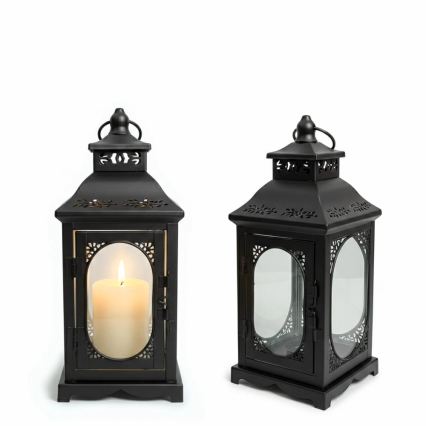 Decoratieve lantaarn ROSEHILL 27,5 cm zwart