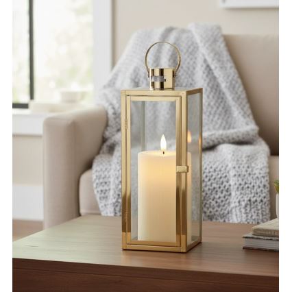 Decoratieve lantaarn TOWER 29 cm goud