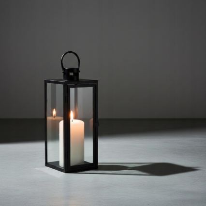 Decoratieve lantaarn TOWER 29 cm zwart