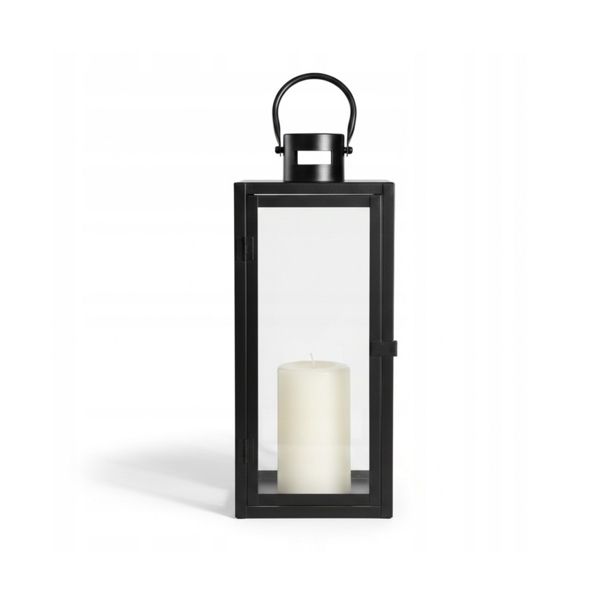 Decoratieve lantaarn TOWER 29 cm zwart