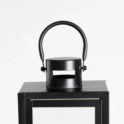 Decoratieve lantaarn TOWER 38 cm zwart
