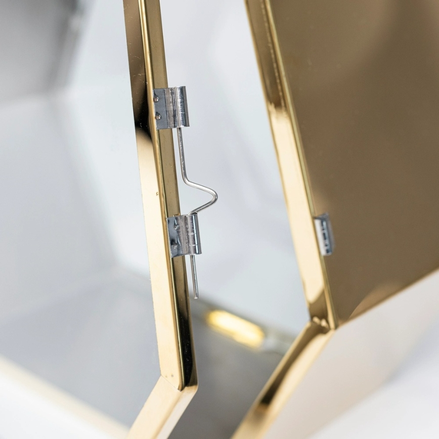 Decoratieve lantaarn TOWER 43 cm goud