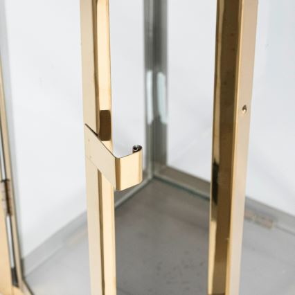 Decoratieve lantaarn TOWER 63 cm goudkleurig