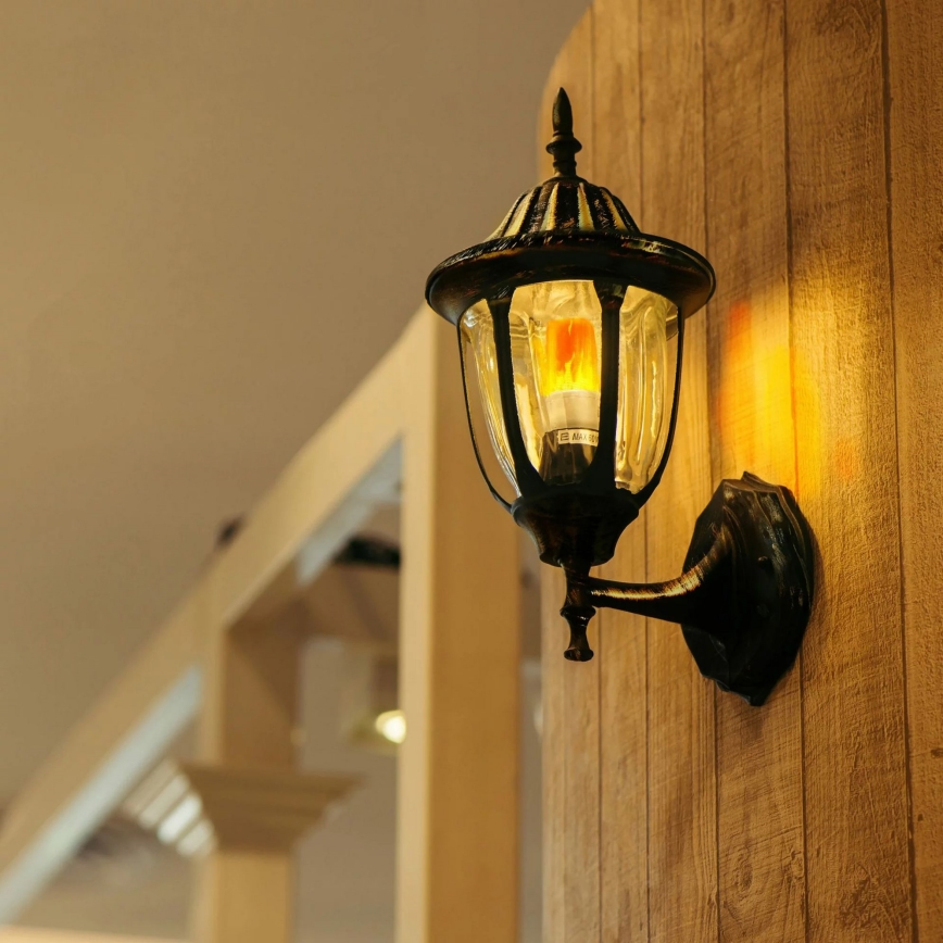 Decoratieve LED lamp FLAME T60 E27/3W/230V 1400K