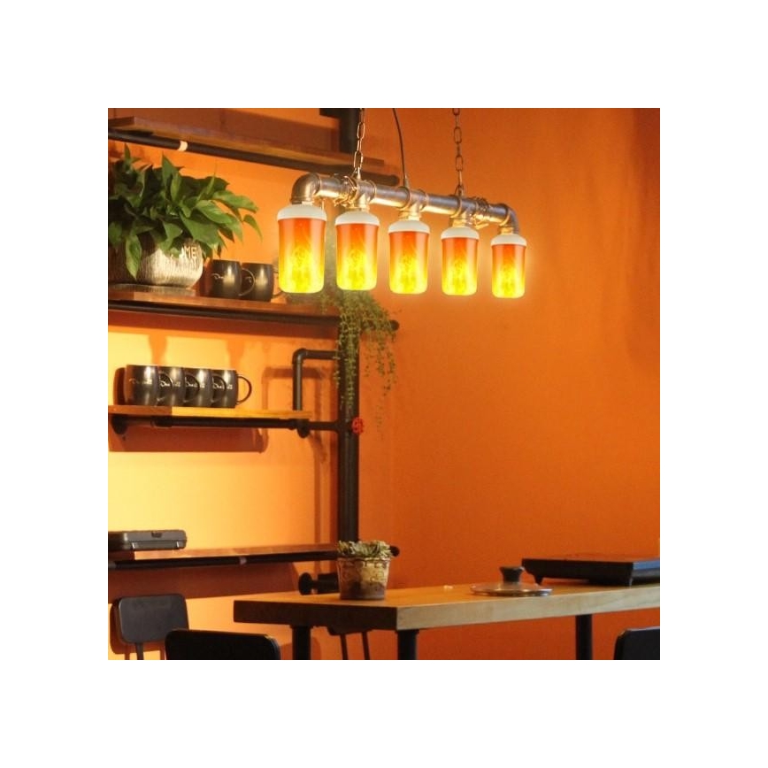 Decoratieve LED Lamp FLAME T60 E27/3W/230V
