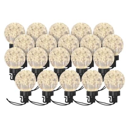 Decoratieve LED Lichtsnoer voor buiten 20xLED/12,6m IP44 warm wit