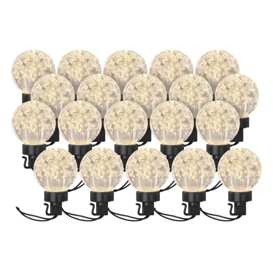 Decoratieve LED Lichtsnoer voor buiten 20xLED/12,6m IP44 warm wit