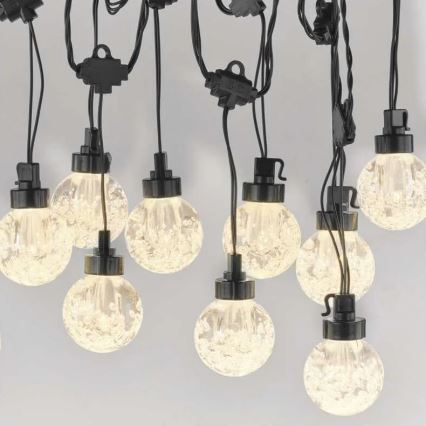 Decoratieve LED Lichtsnoer voor buiten 20xLED/12,6m IP44 warm wit