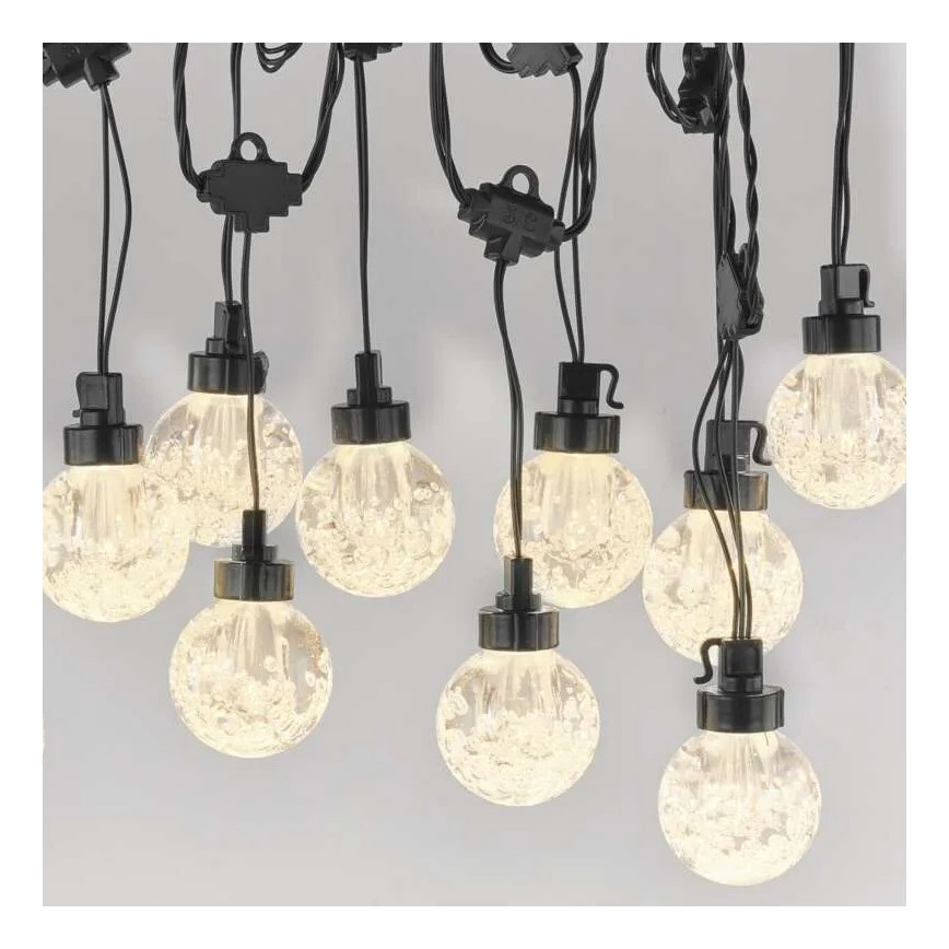 Decoratieve LED Lichtsnoer voor buiten 20xLED/12,6m IP44 warm wit