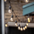 Decoratieve LED Lichtsnoer voor buiten BAJA ST64 15xE27/1W/230V 15,9m IP44 warm wit