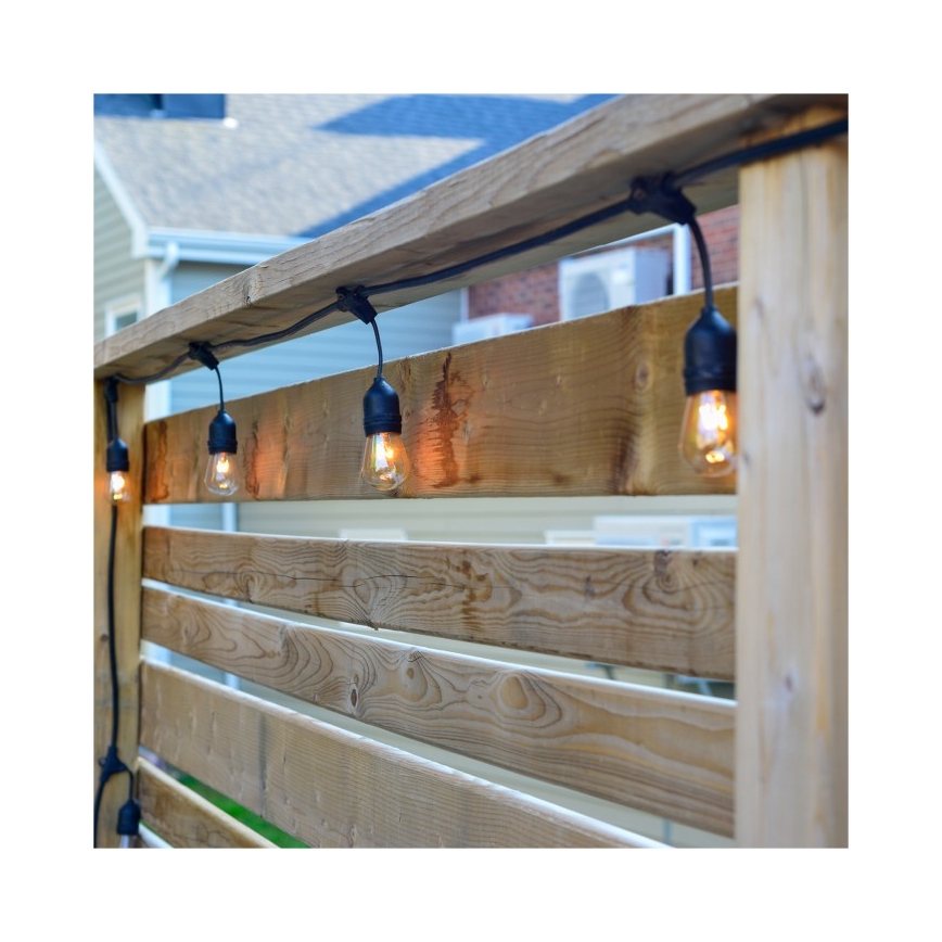 Decoratieve LED Lichtsnoer voor buiten BAJA ST64 20xE27/1W/230V 20,9m IP44 warm wit
