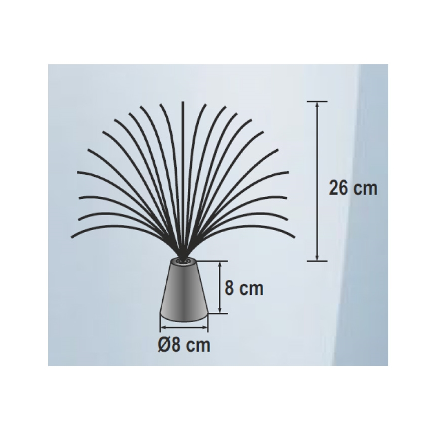 Decoratieve LED RGB Lamp 3xLED/3xAA