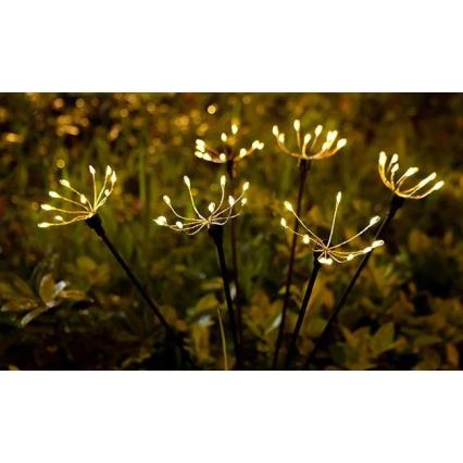 Decoratieve LED-solarlamp met sensor, 1,2 V, 3000 K, 73 cm, 600 mAh, IP44