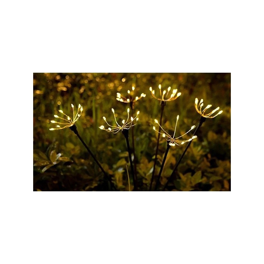 Decoratieve LED-solarlamp met sensor, 1,2 V, 3000 K, 73 cm, 600 mAh, IP44