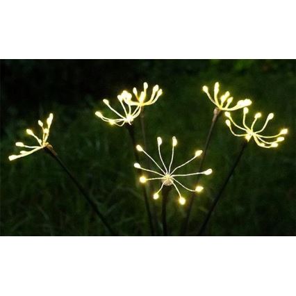 Decoratieve LED-solarlamp met sensor, 1,2 V, 3000 K, 73 cm, 600 mAh, IP44