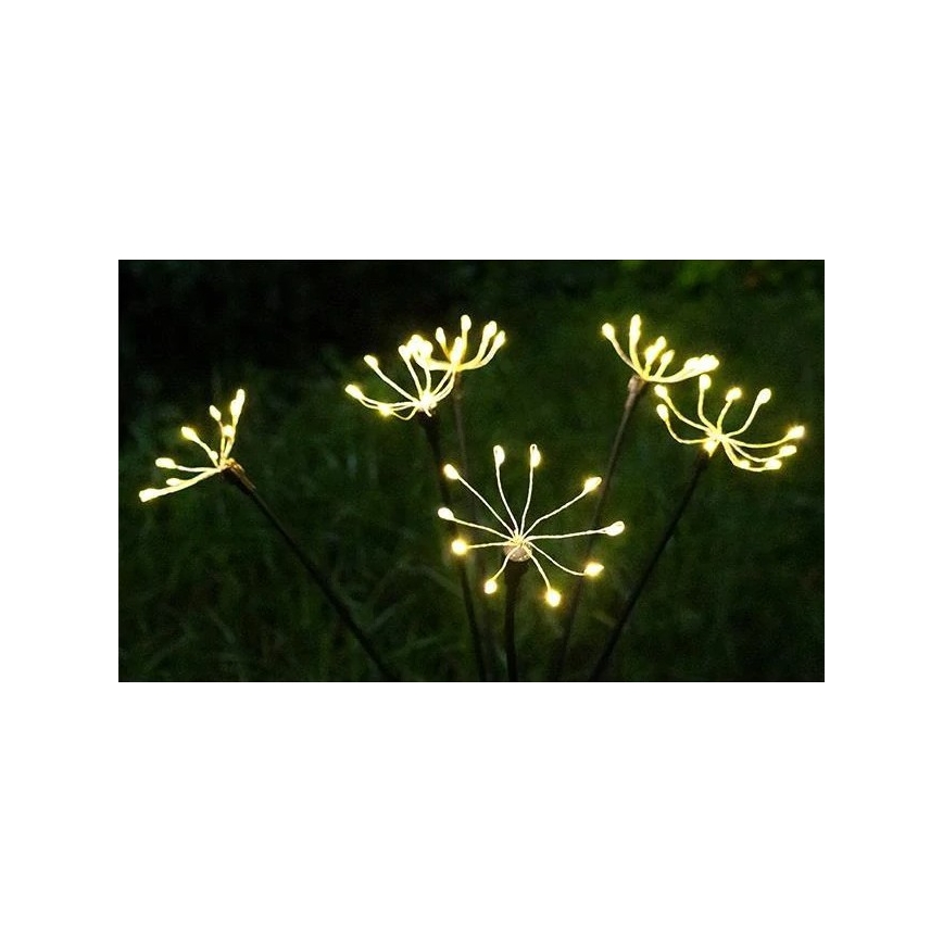 Decoratieve LED-solarlamp met sensor, 1,2 V, 3000 K, 73 cm, 600 mAh, IP44