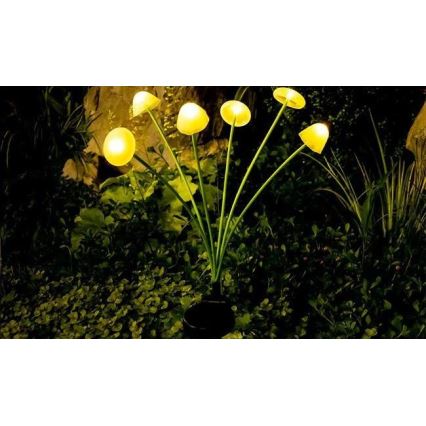 Decoratieve LED-solarlamp met sensor 6xLED/1,2V 3000K 72 cm 600 mAh IP44